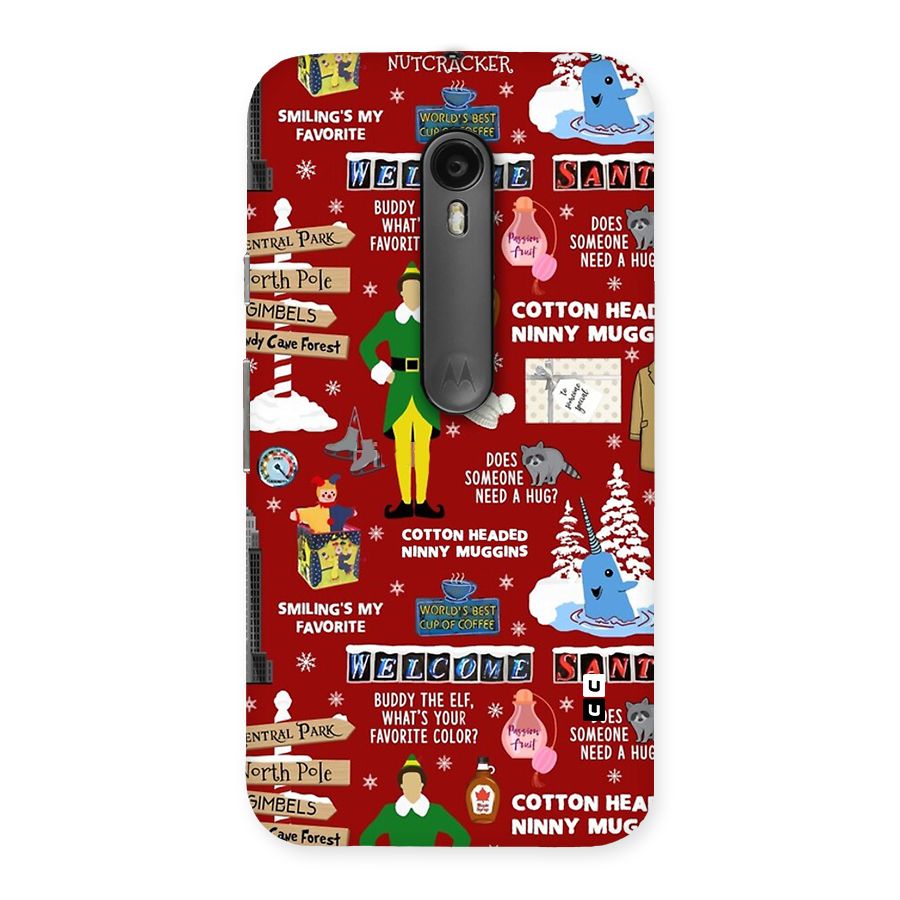 Christmas Cute Doodles Back Case for Moto G Turbo