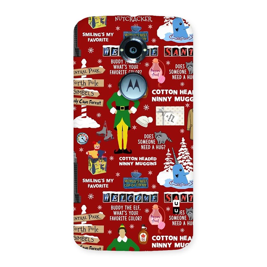 Christmas Cute Doodles Back Case for Moto X2