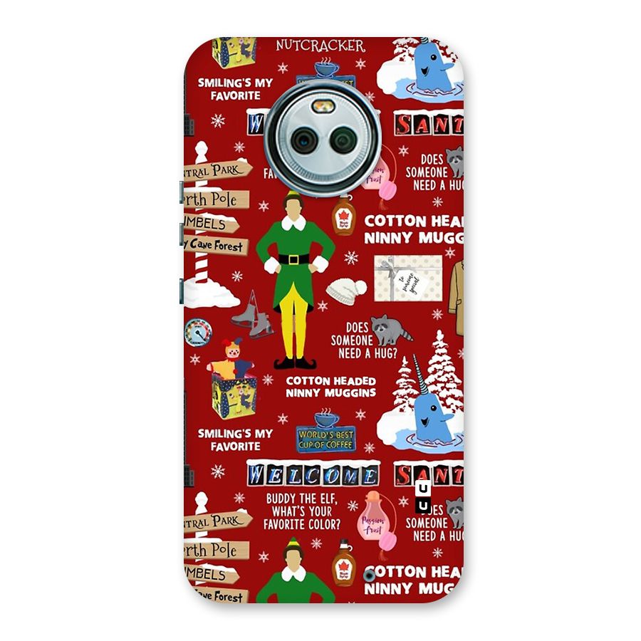 Christmas Cute Doodles Back Case for Moto X4