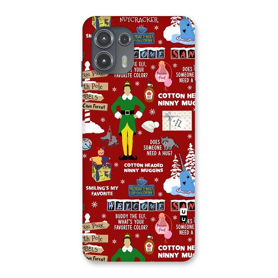 Christmas Cute Doodles Back Case for Motorola Edge 20 Fusion