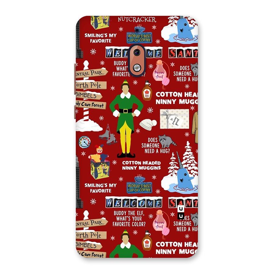 Christmas Cute Doodles Back Case for Nokia 2.1