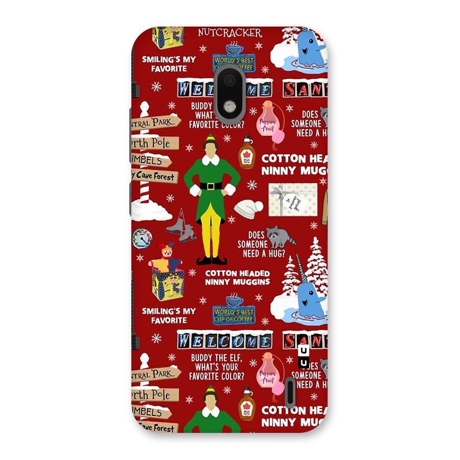 Christmas Cute Doodles Back Case for Nokia 2.2