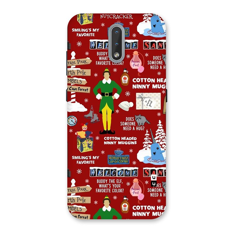 Christmas Cute Doodles Back Case for Nokia 2.3