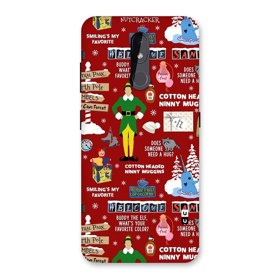 Christmas Cute Doodles Back Case for Nokia 3.2