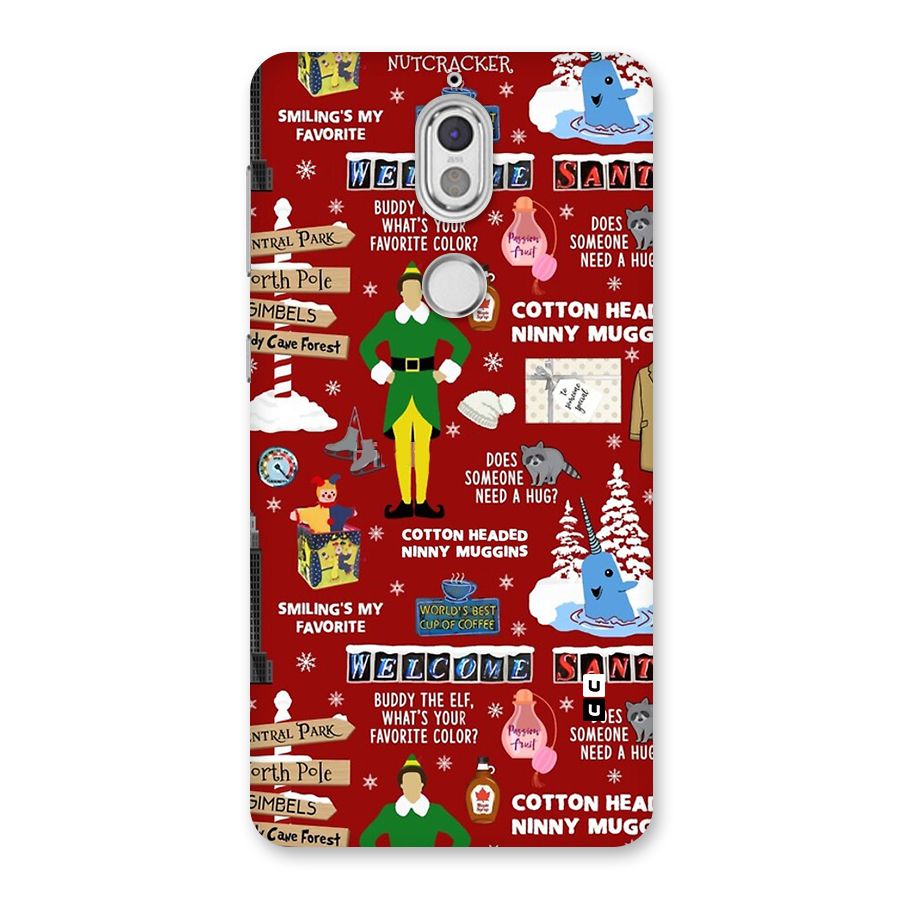 Christmas Cute Doodles Back Case for Nokia 7