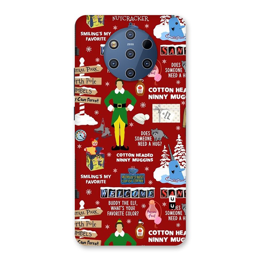 Christmas Cute Doodles Back Case for Nokia 9 PureView
