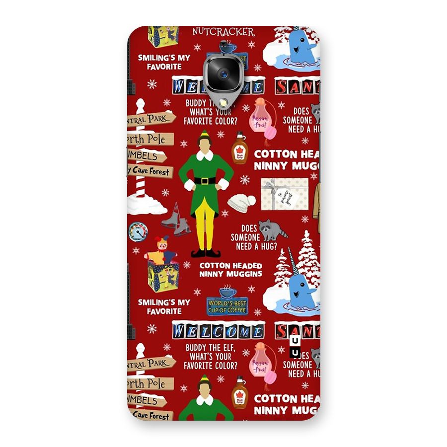 Christmas Cute Doodles Back Case for OnePlus 3