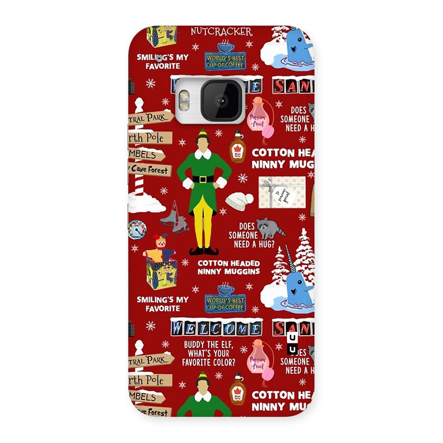 Christmas Cute Doodles Back Case for One M9