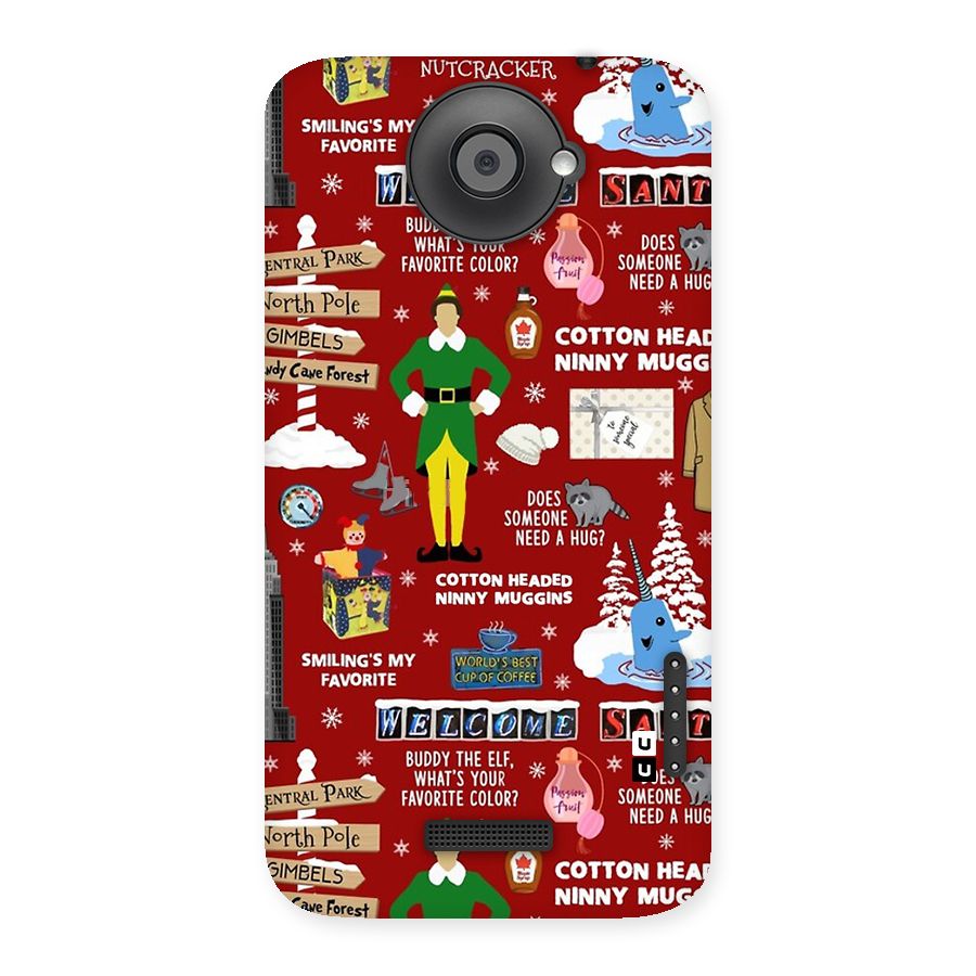 Christmas Cute Doodles Back Case for One X