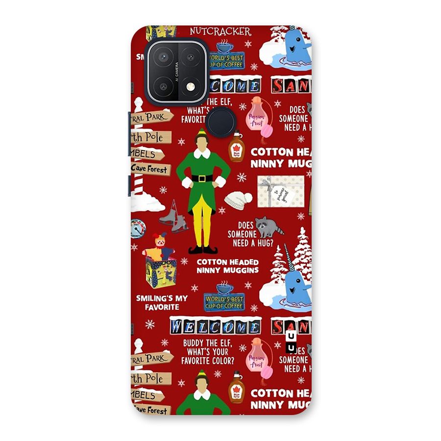 Christmas Cute Doodles Back Case for Oppo A15
