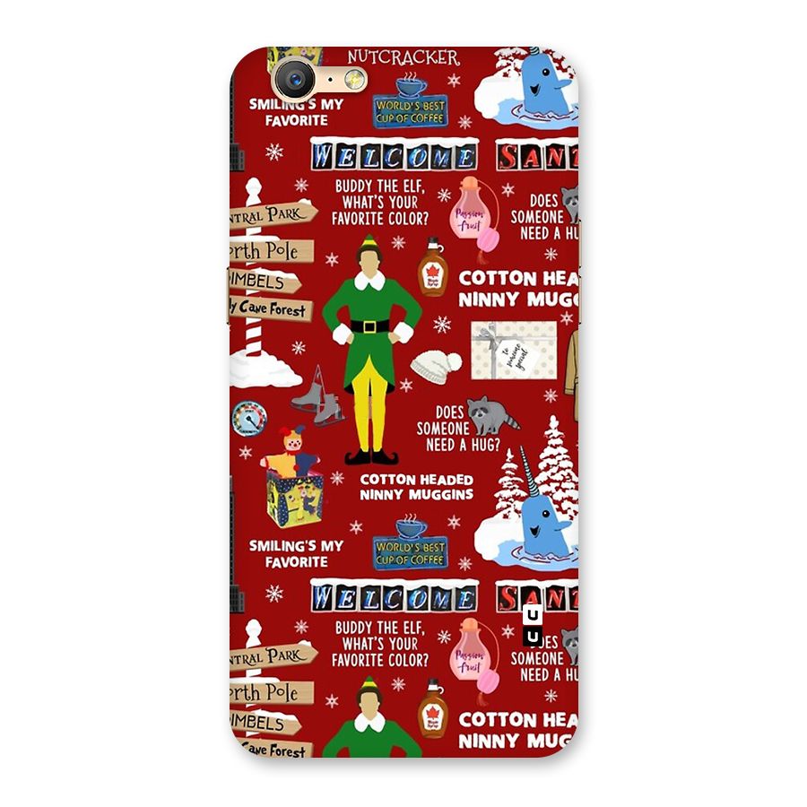 Christmas Cute Doodles Back Case for Oppo A39