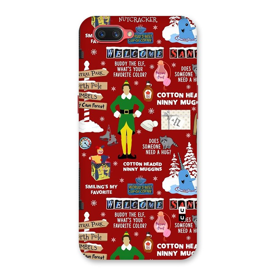 Christmas Cute Doodles Back Case for Oppo A3s