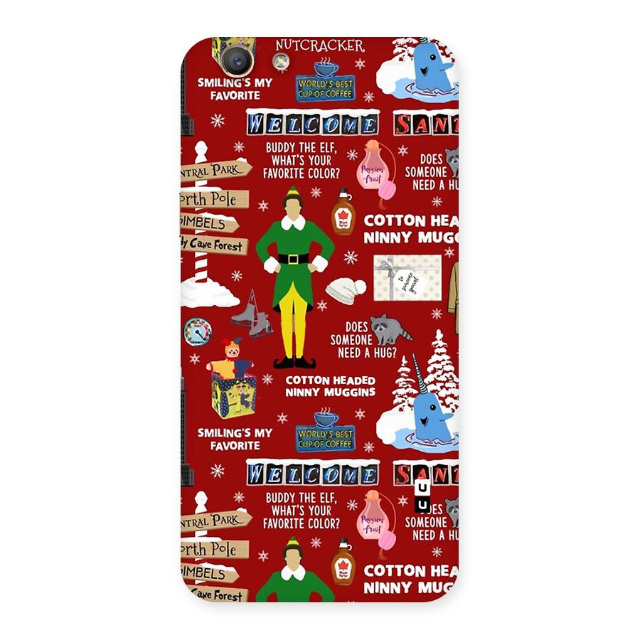 Christmas Cute Doodles Back Case for Oppo A59