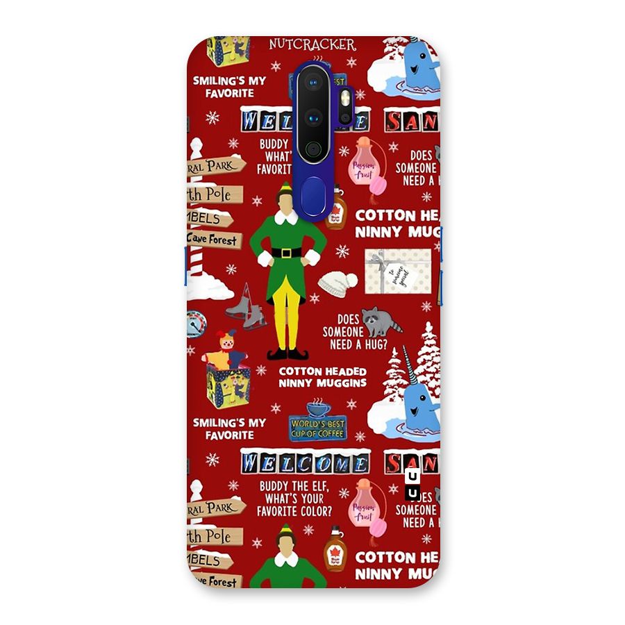 Christmas Cute Doodles Back Case for Oppo A9 (2020)