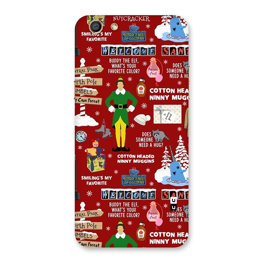 Christmas Cute Doodles Back Case for Oppo F3