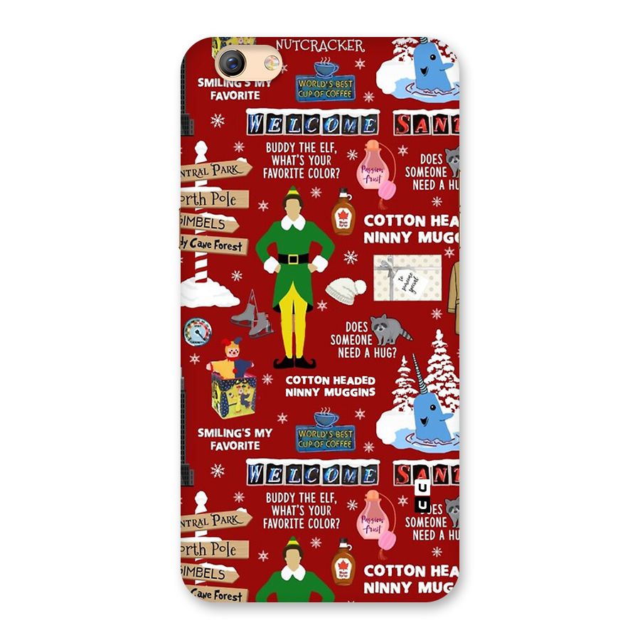 Christmas Cute Doodles Back Case for Oppo F3 Plus