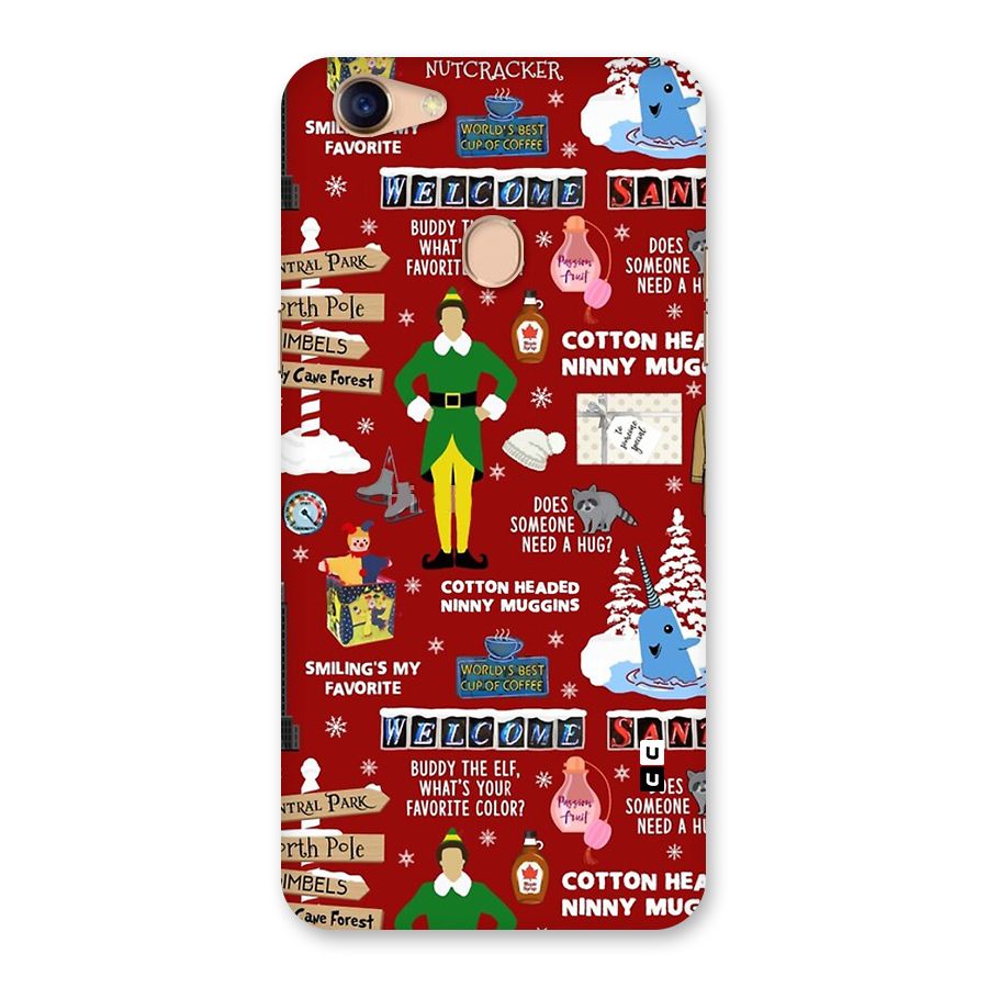 Christmas Cute Doodles Back Case for Oppo F5