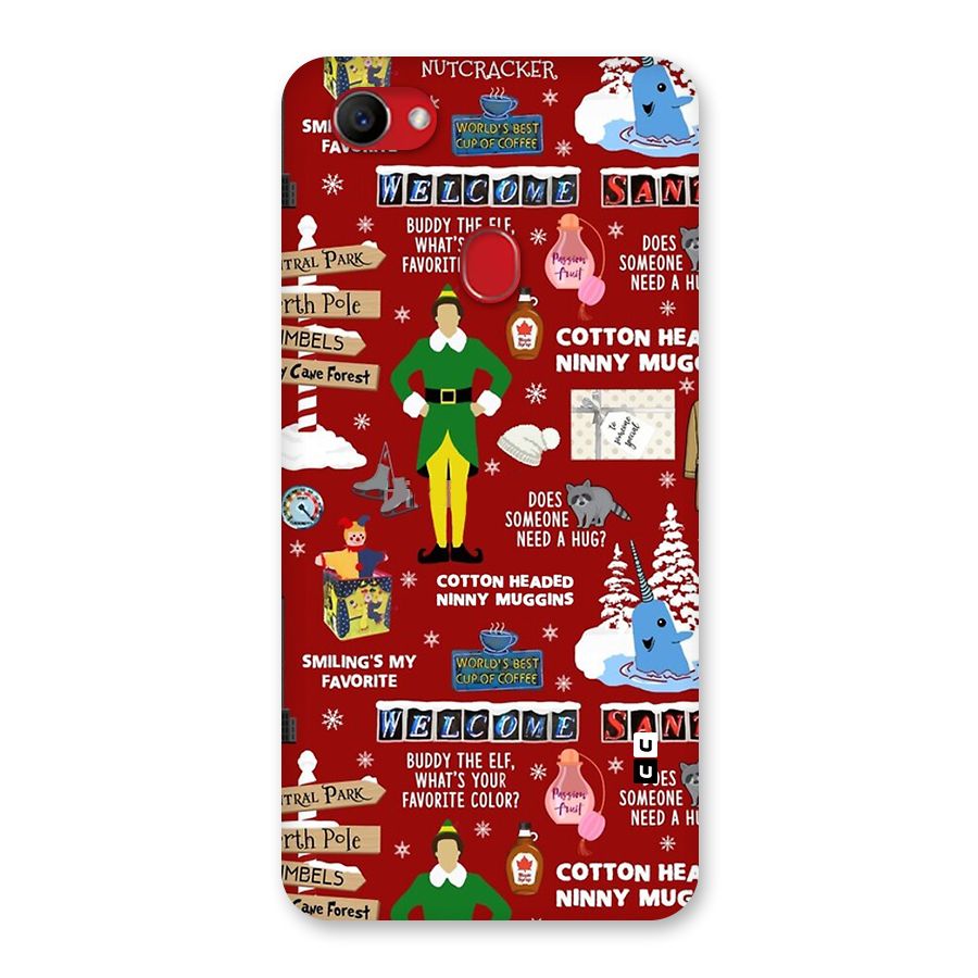 Christmas Cute Doodles Back Case for Oppo F7