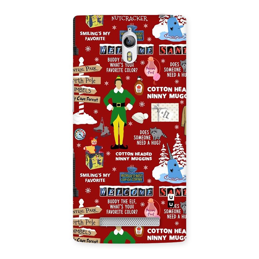 Christmas Cute Doodles Back Case for Oppo Find 7