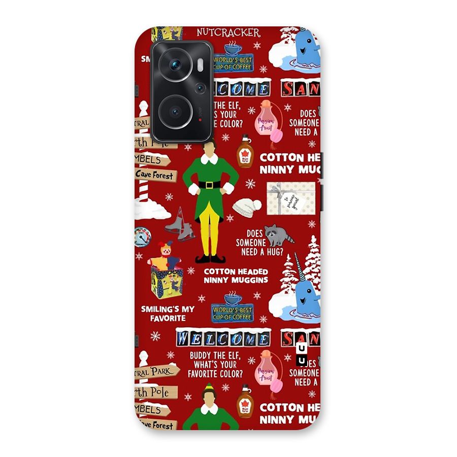 Christmas Cute Doodles Back Case for Oppo K10 4G