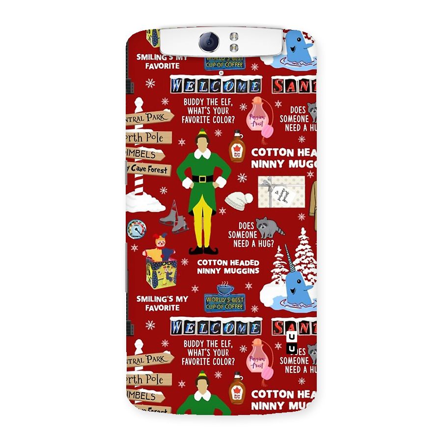 Christmas Cute Doodles Back Case for Oppo N1