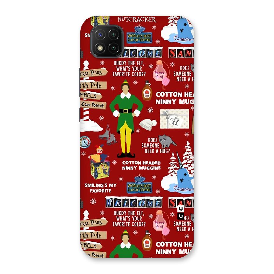 Christmas Cute Doodles Back Case for Poco C3