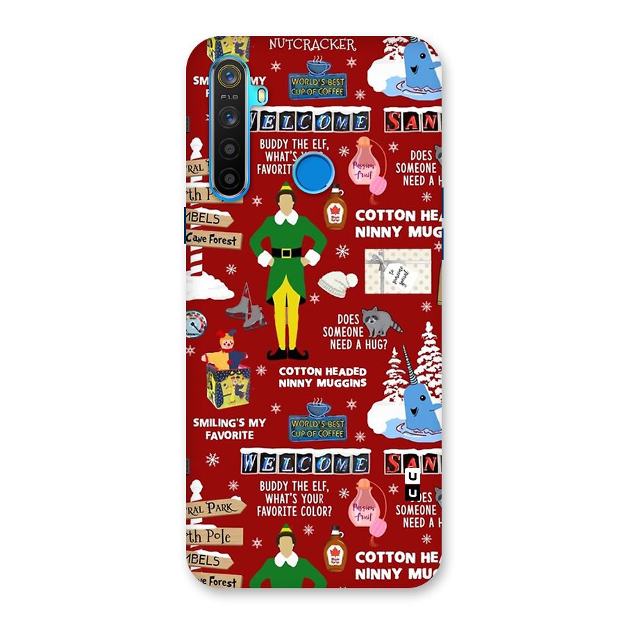 Christmas Cute Doodles Back Case for Realme 5