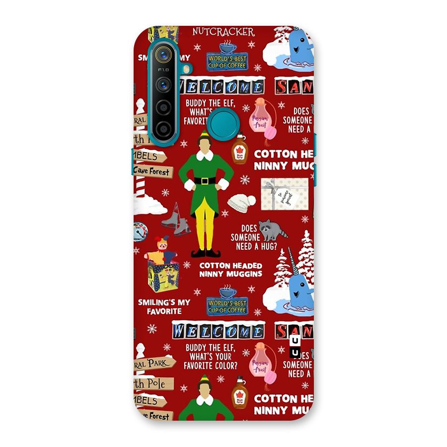 Christmas Cute Doodles Back Case for Realme 5i