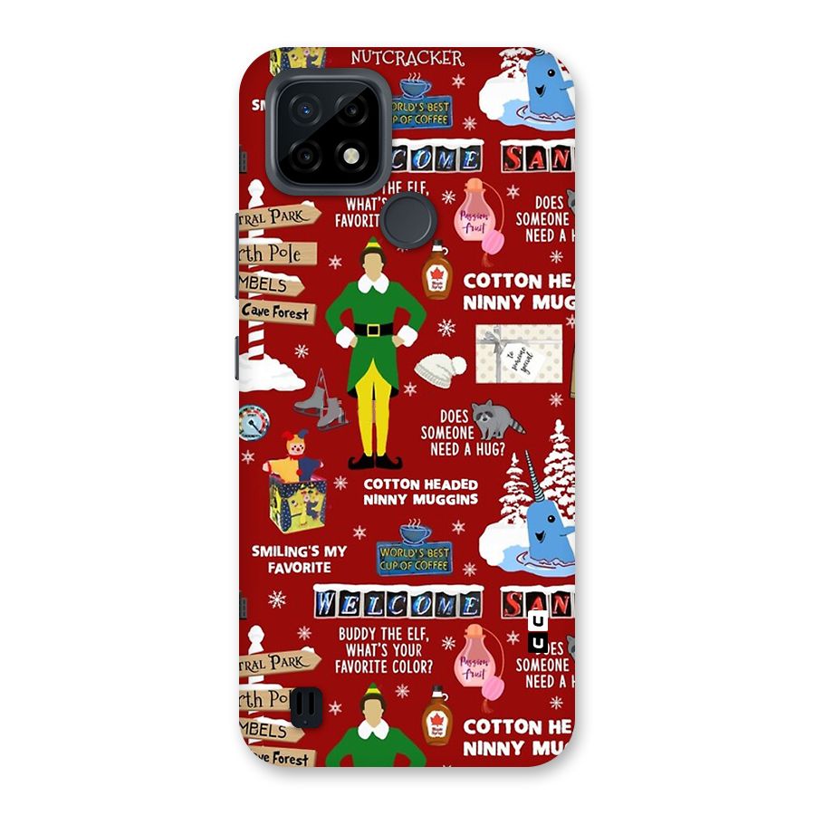 Christmas Cute Doodles Back Case for Realme C21