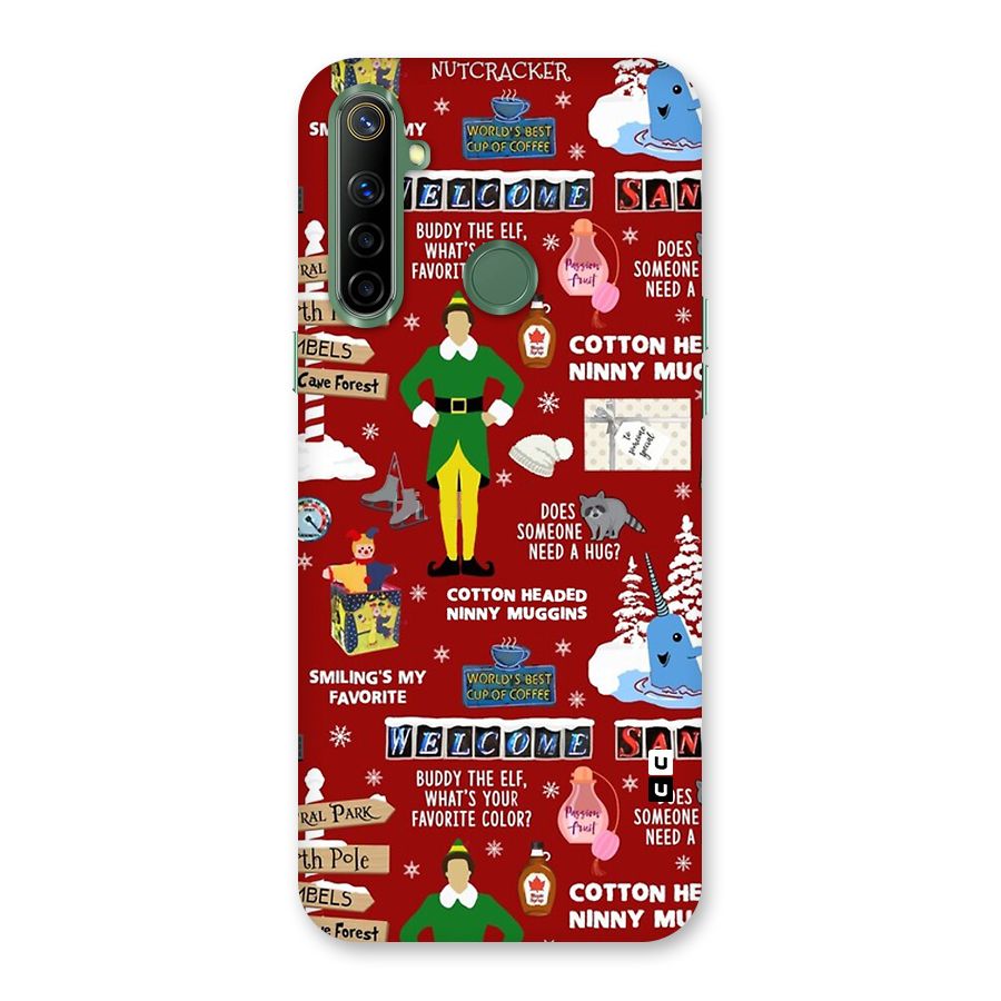 Christmas Cute Doodles Back Case for Realme Narzo 10
