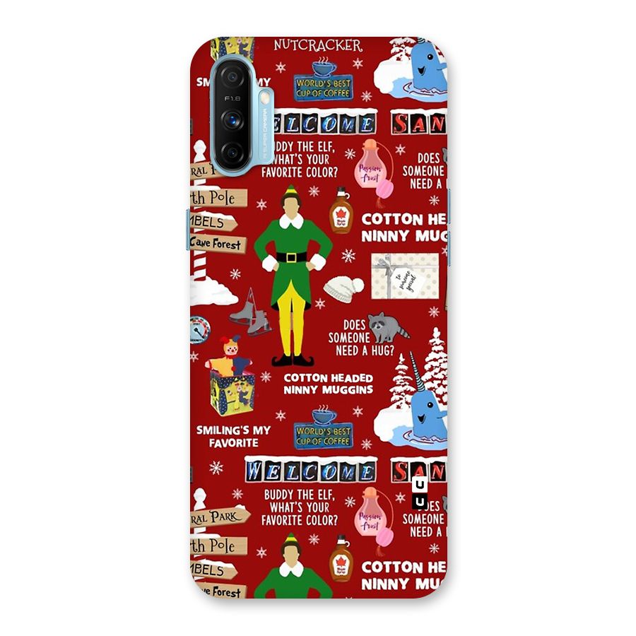 Christmas Cute Doodles Back Case for Realme Narzo 20A
