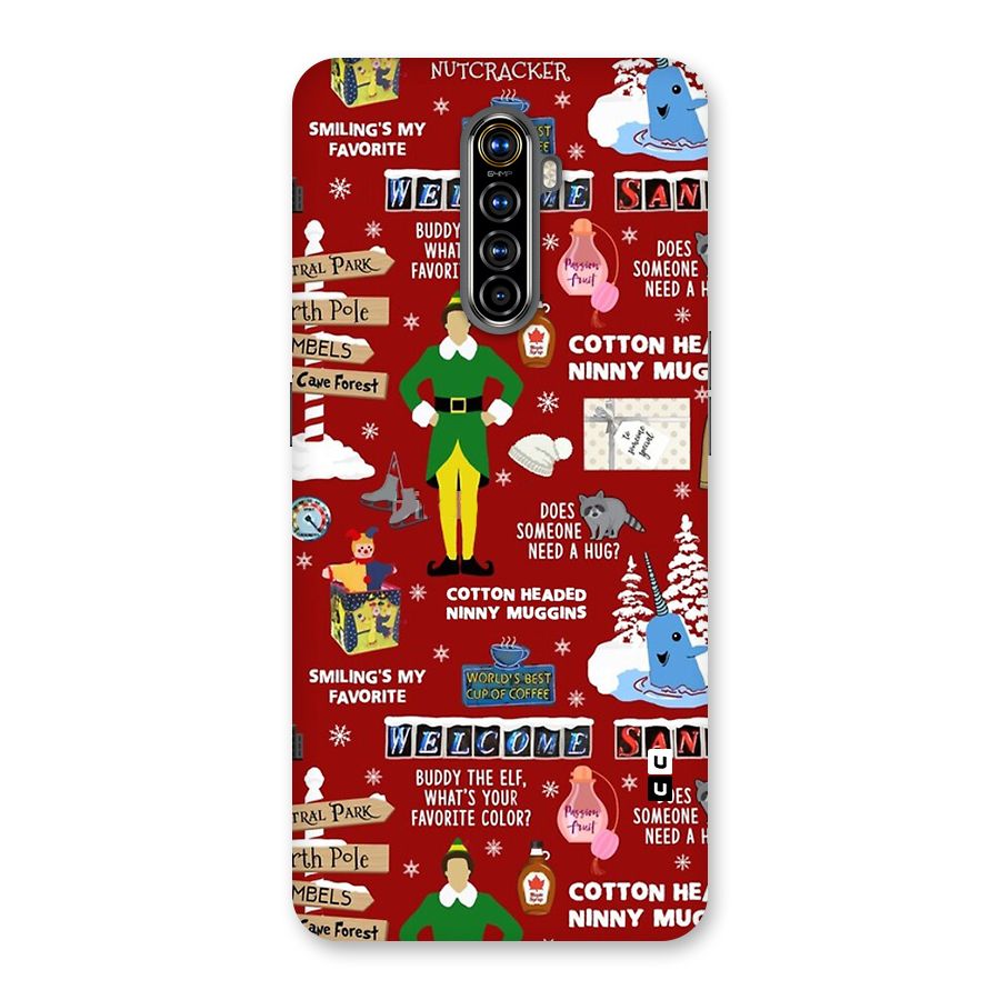 Christmas Cute Doodles Back Case for Realme X2 Pro