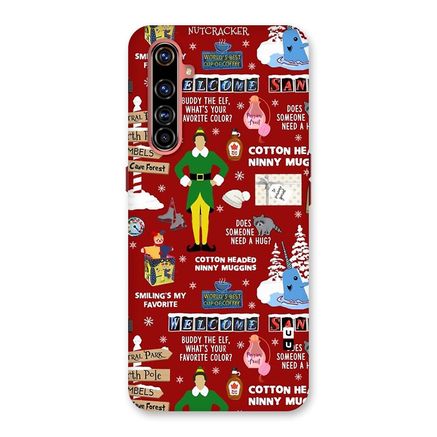Christmas Cute Doodles Back Case for Realme X50 Pro