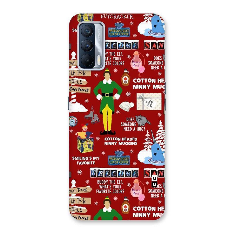 Christmas Cute Doodles Back Case for Realme X7