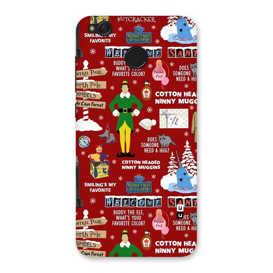 Christmas Cute Doodles Back Case for Redmi 4