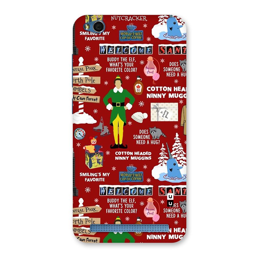 Christmas Cute Doodles Back Case for Redmi 5A