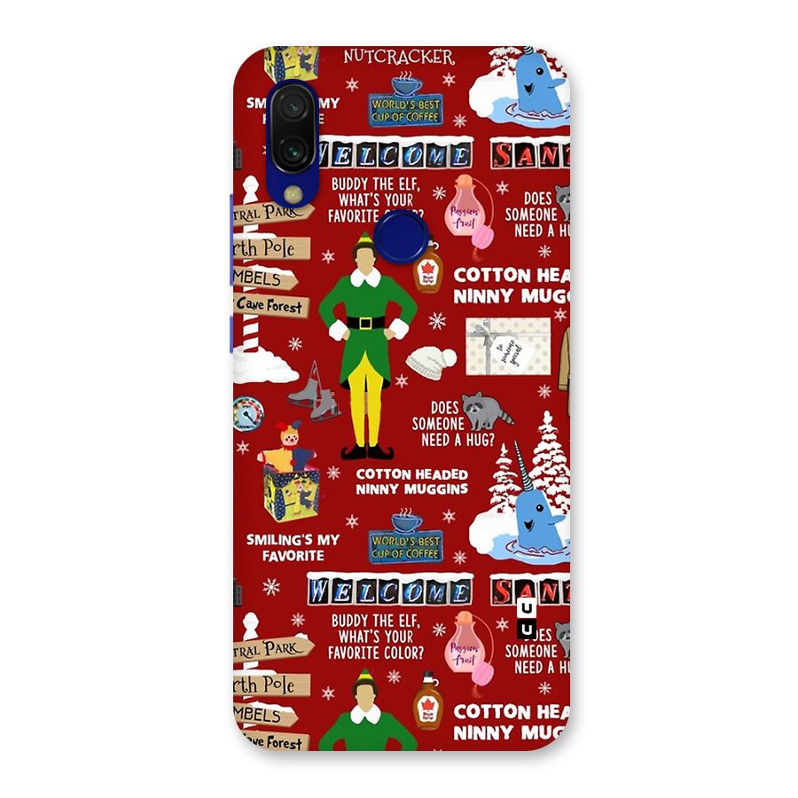 Christmas Cute Doodles Back Case for Redmi 7