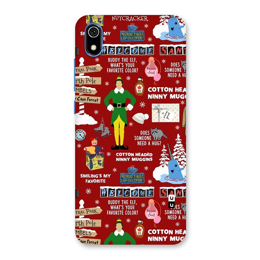 Christmas Cute Doodles Back Case for Redmi 7A