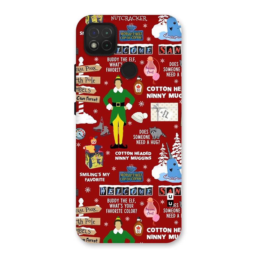 Christmas Cute Doodles Back Case for Redmi 9 Activ