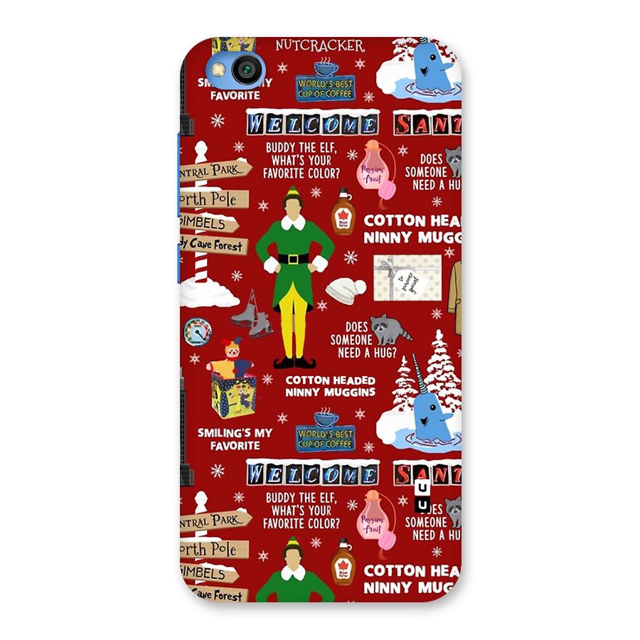 Christmas Cute Doodles Back Case for Redmi Go