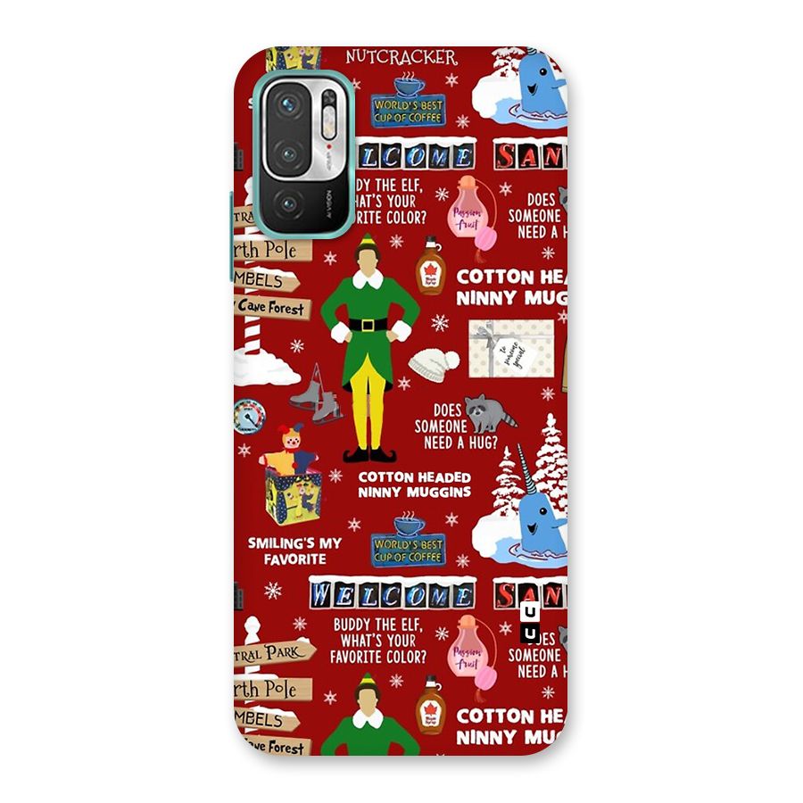 Christmas Cute Doodles Back Case for Redmi Note 10T 5G