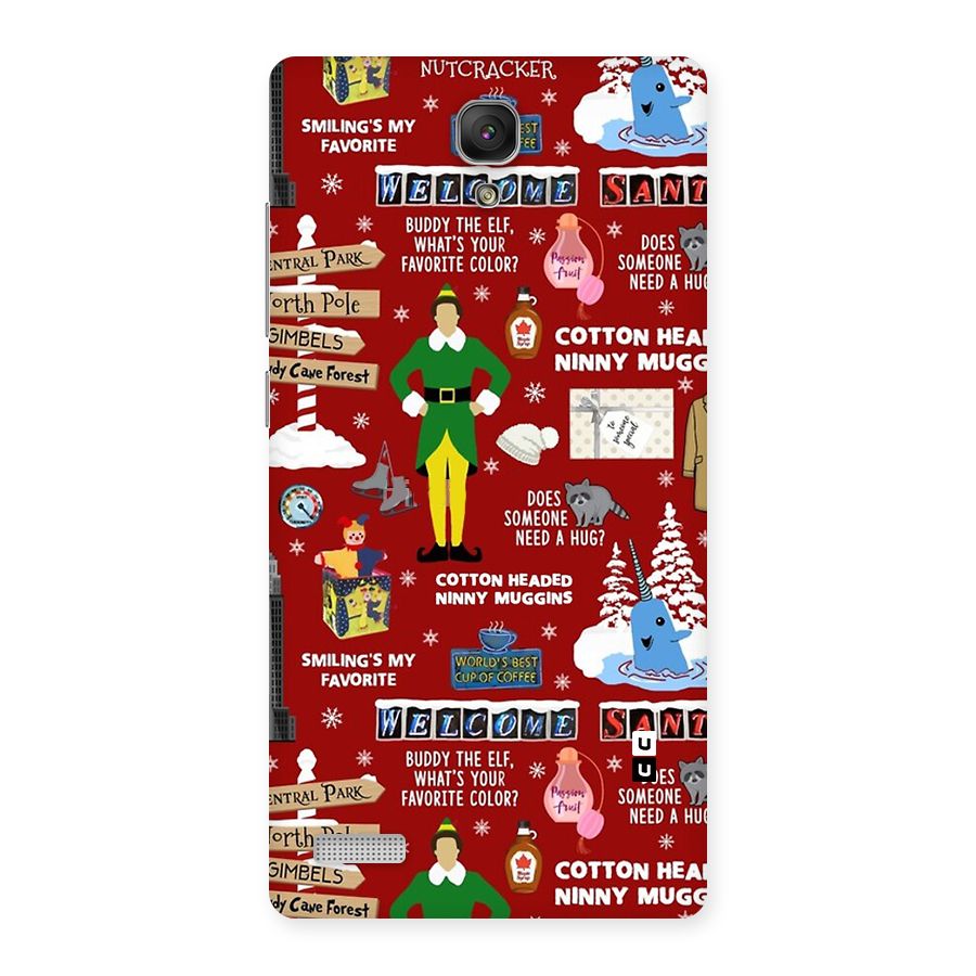 Christmas Cute Doodles Back Case for Redmi Note Prime