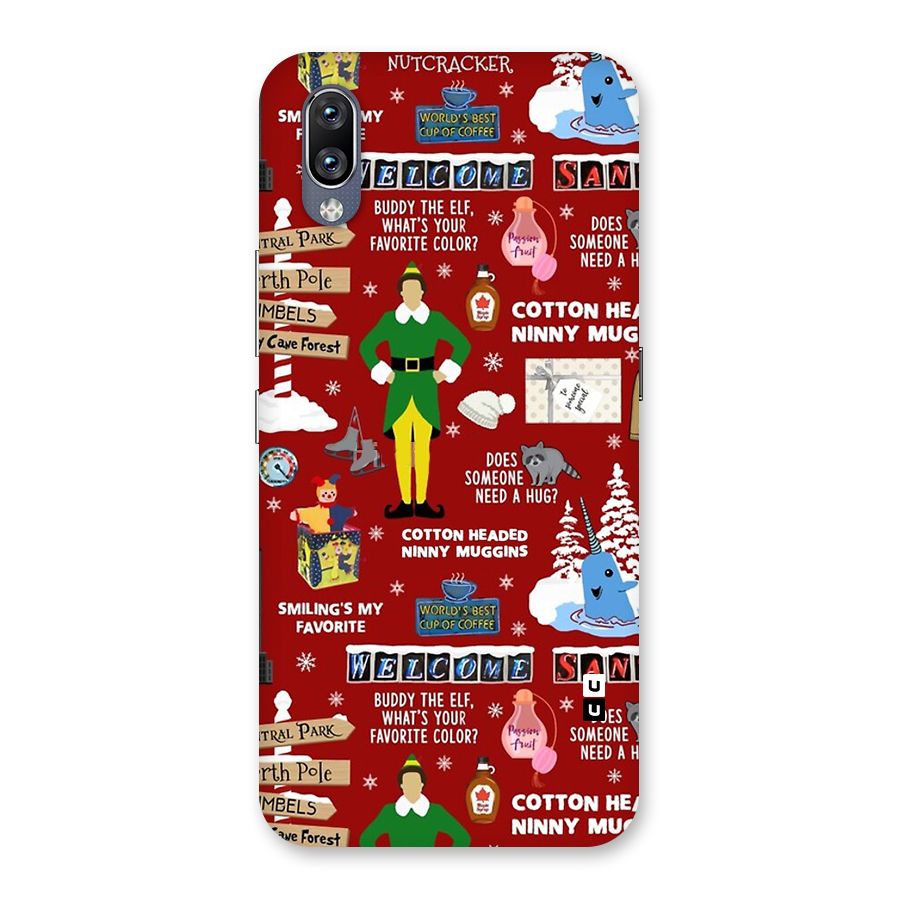Christmas Cute Doodles Back Case for Vivo NEX