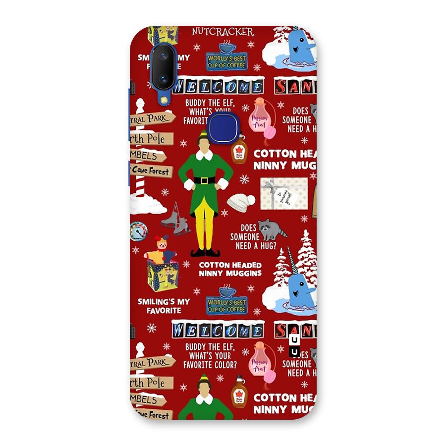 Christmas Cute Doodles Back Case for Vivo V11