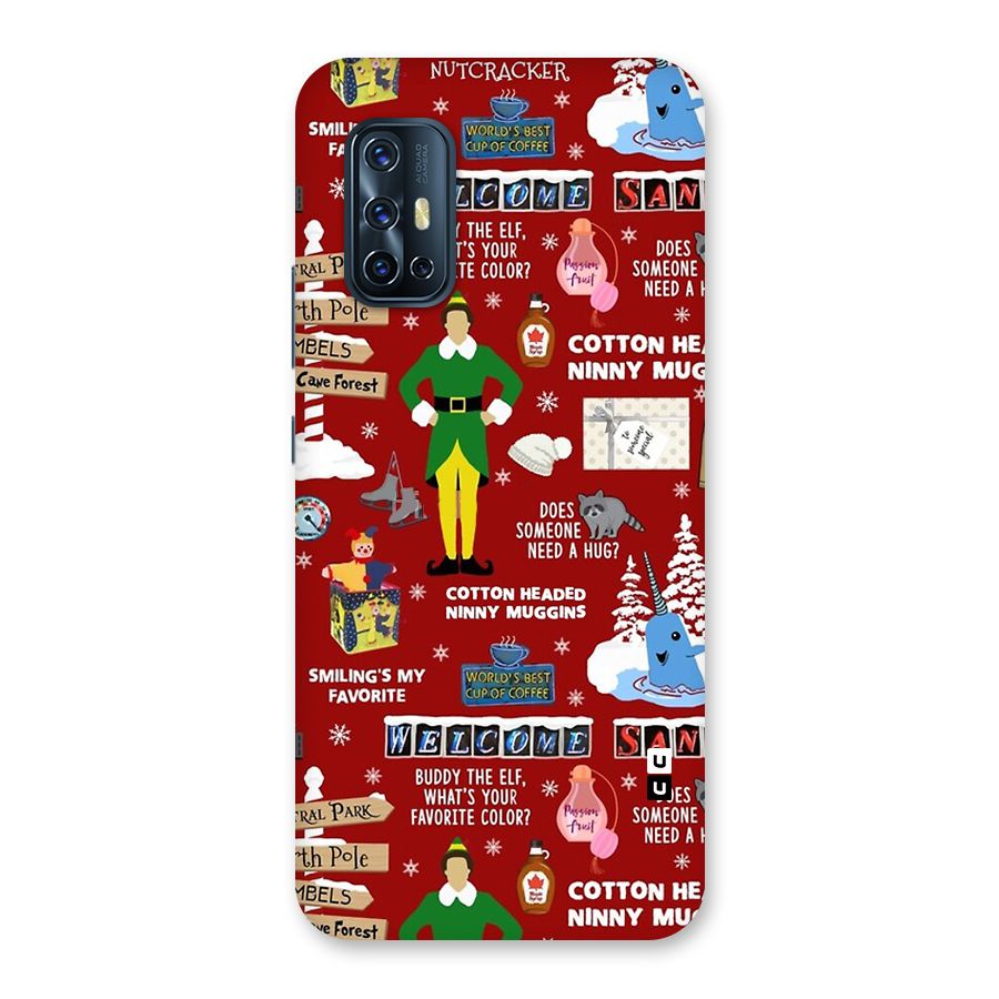 Christmas Cute Doodles Back Case for Vivo V17