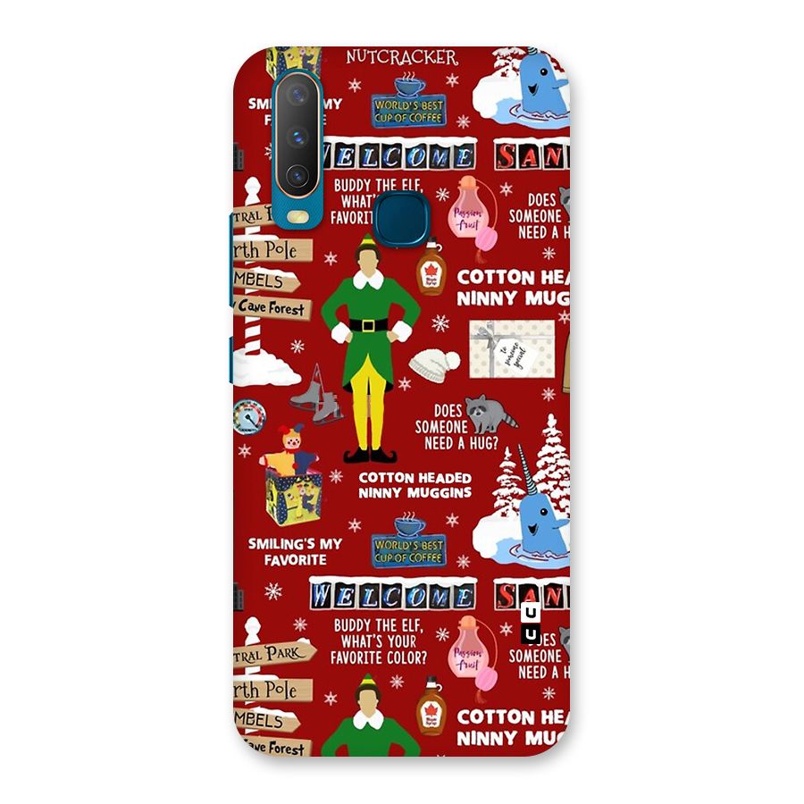 Christmas Cute Doodles Back Case for Vivo Y11