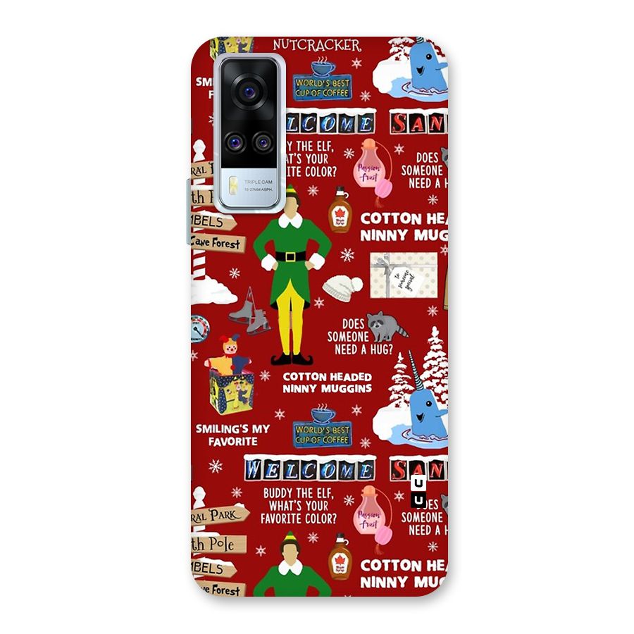 Christmas Cute Doodles Back Case for Vivo Y31