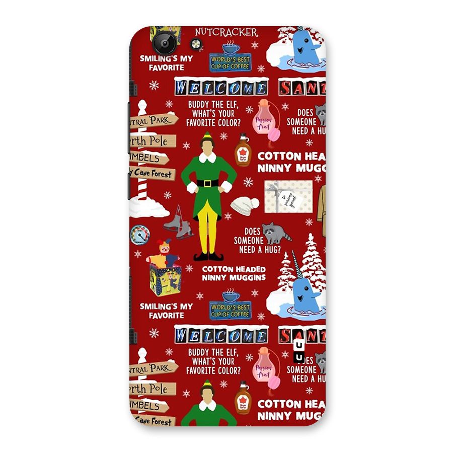 Christmas Cute Doodles Back Case for Vivo Y69