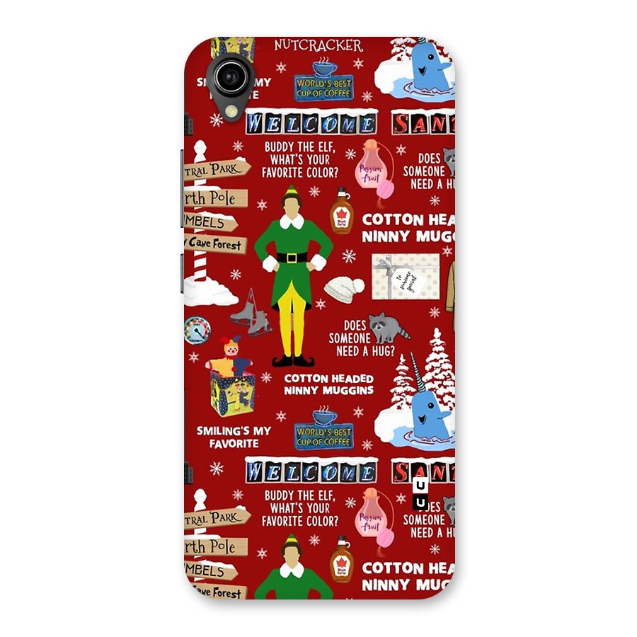 Christmas Cute Doodles Back Case for Vivo Y90