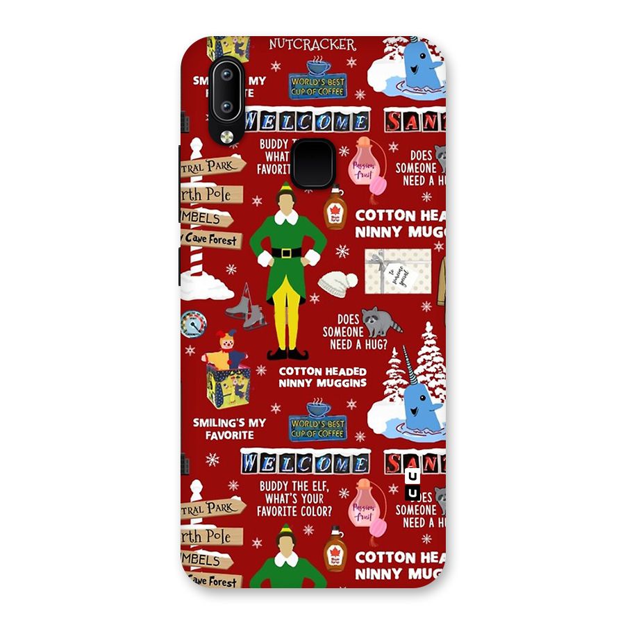 Christmas Cute Doodles Back Case for Vivo Y93